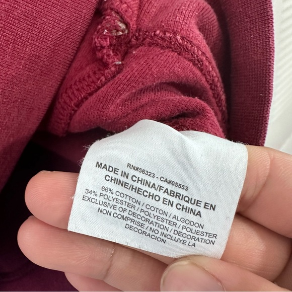 Men’s Burgundy Nike crewneck Size M - Picture 2 of 5